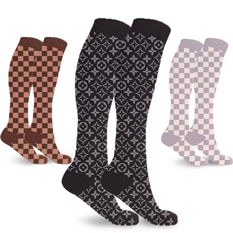 3-Pairs: Designer Inspired Knee High Compression Socks DailySale