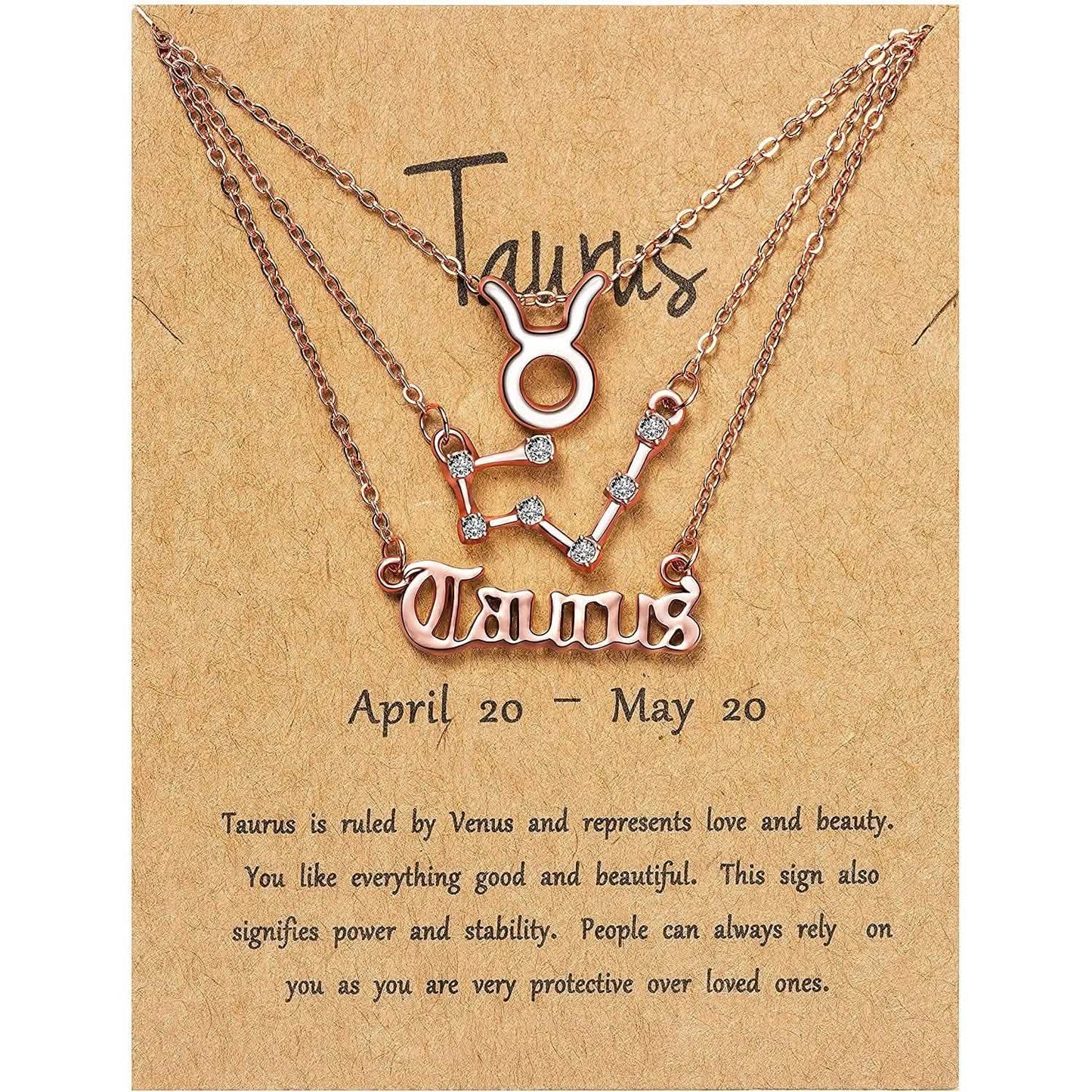 3-Piece: Constellation Zodiac Layer Necklaces DailySale