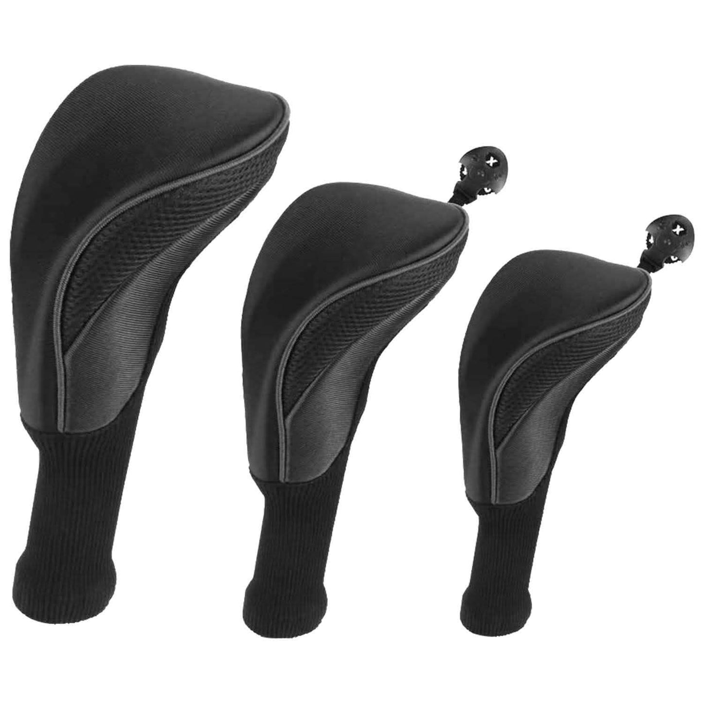 3-Piece: Long Neck Mesh Golf Club Head Cover DailySale