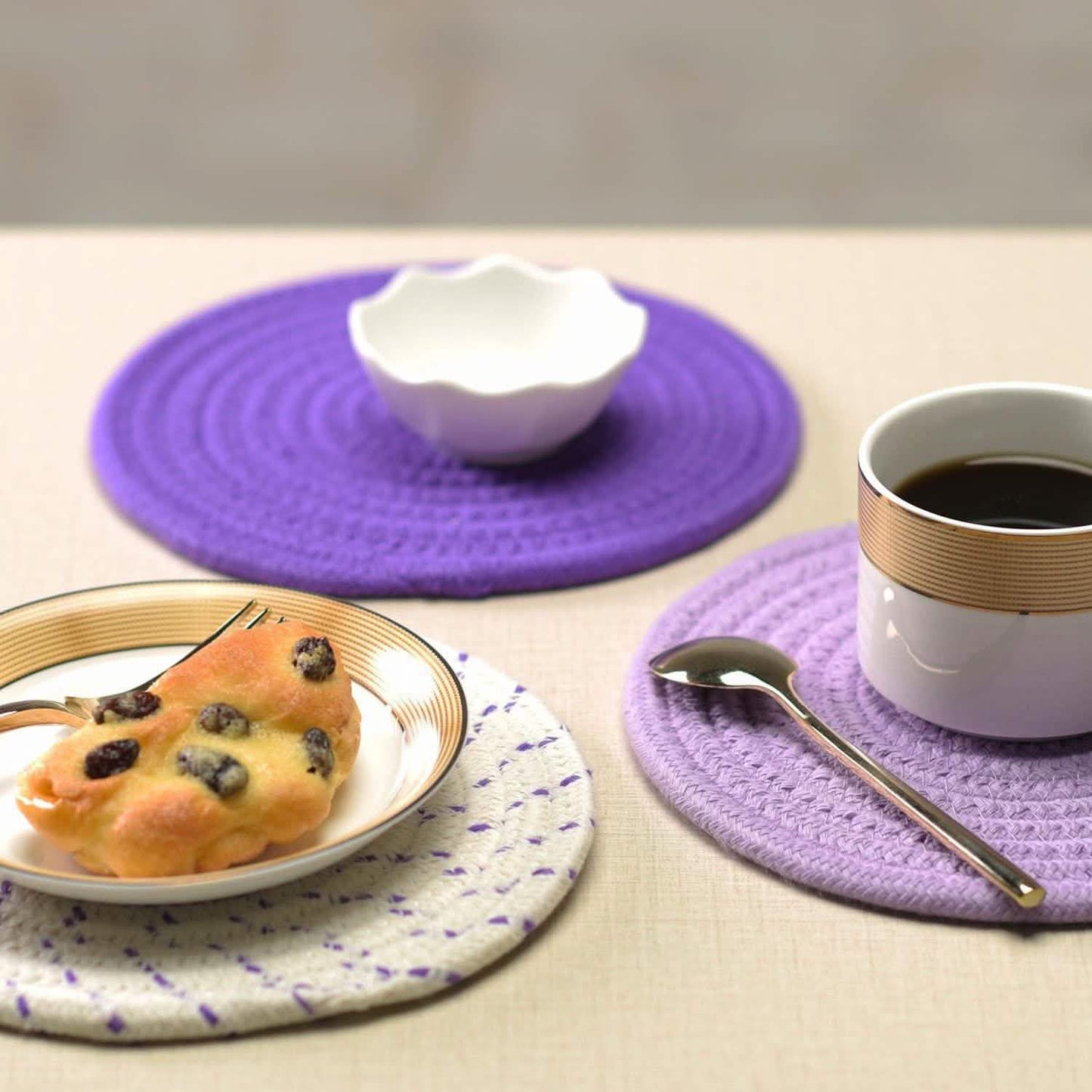 3-Piece Set: 100% Pure Cotton Thread Weave Hot Pot Holders DailySale
