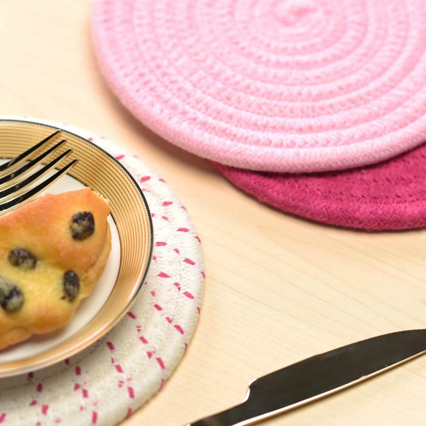 3-Piece Set: 100% Pure Cotton Thread Weave Hot Pot Holders DailySale