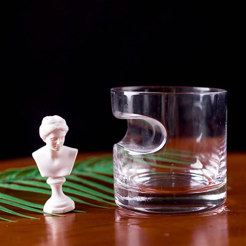 3-Piece Set: Cigar-Holding Whiskey Glasses with Cigar Cutter DailySale