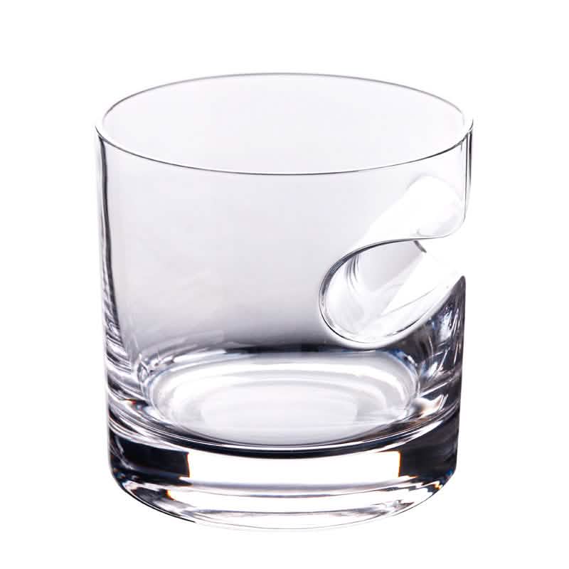 3-Piece Set: Cigar-Holding Whiskey Glasses with Cigar Cutter DailySale