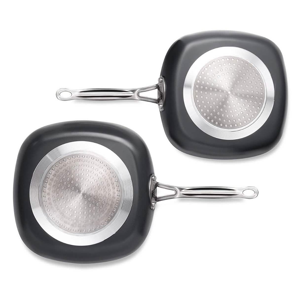 3 Piece Set: Gotham Steel 1682 Nonstick Copper Square Shallow Pan DailySale
