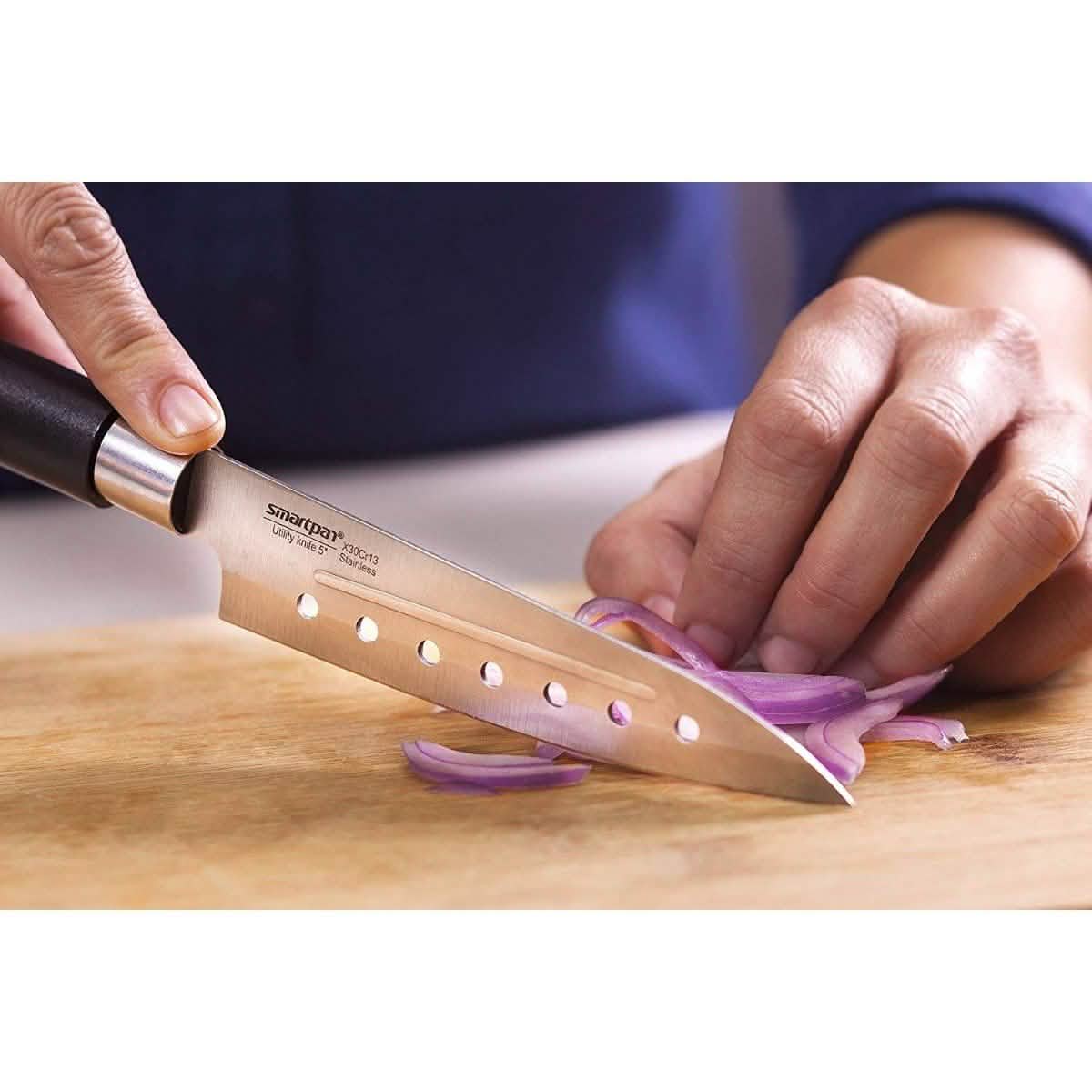 3-Piece Set: Smart Pan Stainless Steel Kitchen Knives DailySale