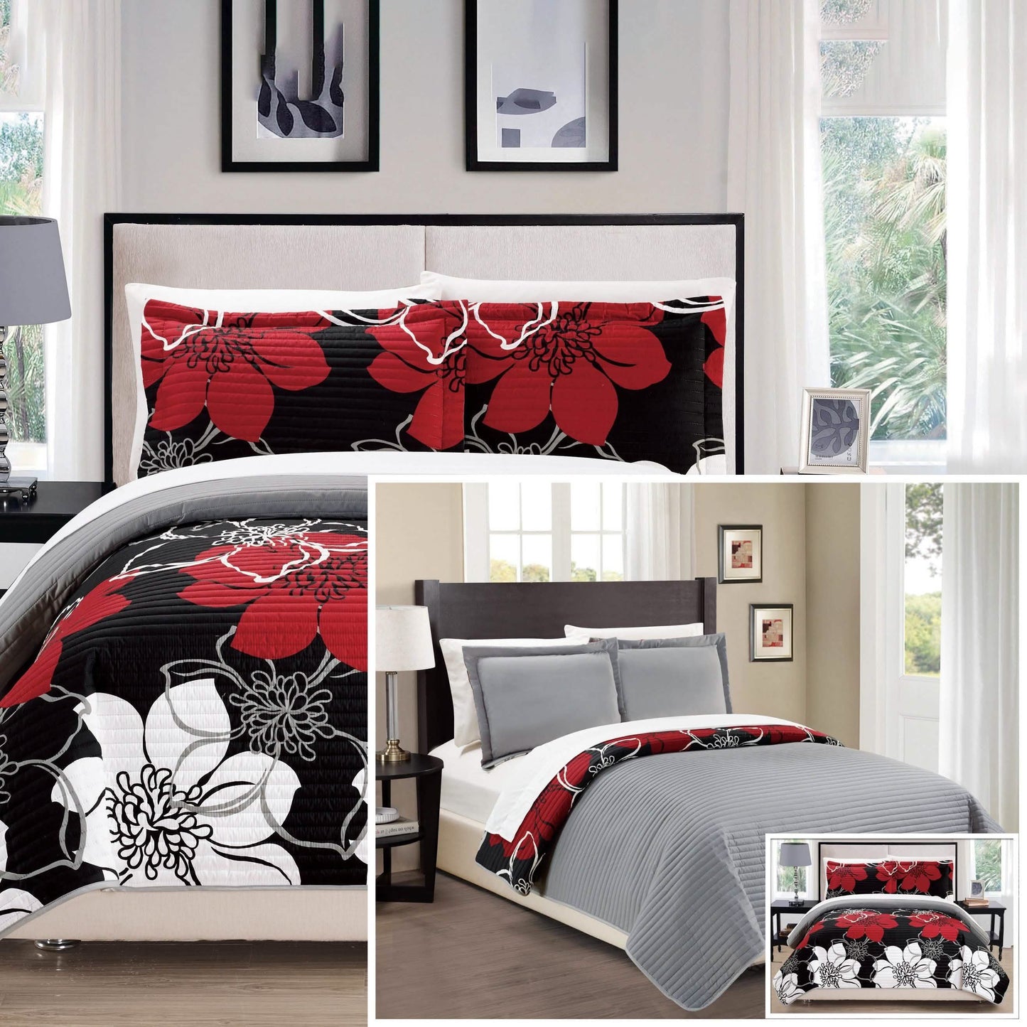 3-Piece Set: Woodside Twin, Queen or King Bedding Quilt Set DailySale