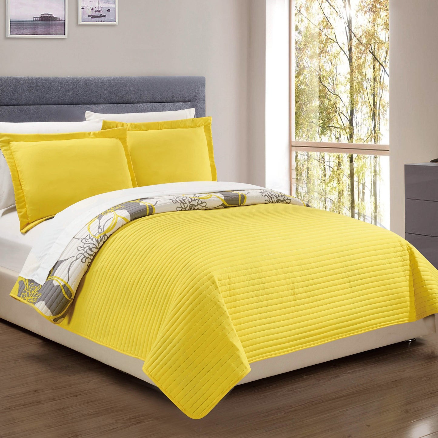 3-Piece Set: Woodside Twin, Queen or King Bedding Quilt Set DailySale