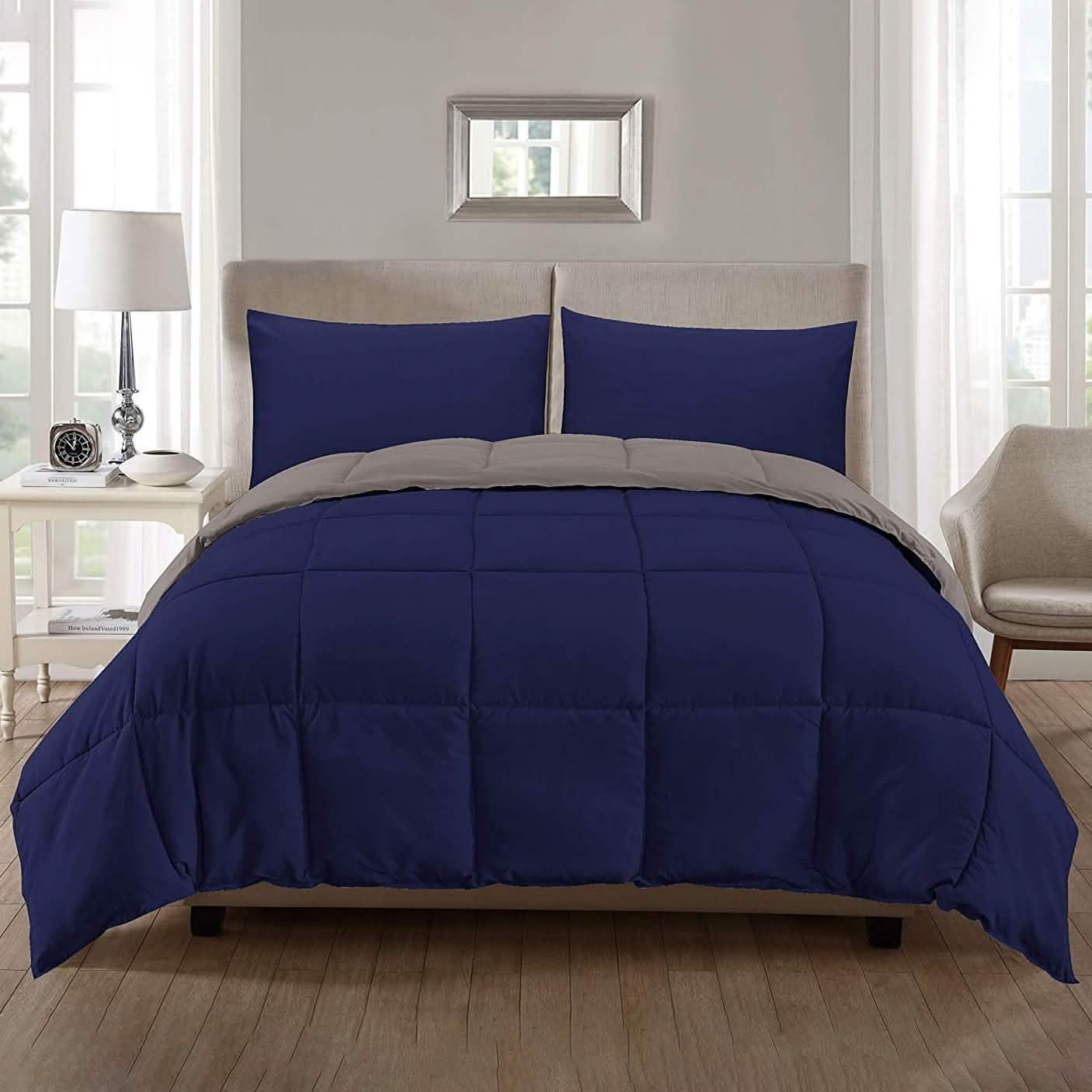 3-Piece: Ultra Soft Premium Down Alternative Reversible Comforter All Season DailySale