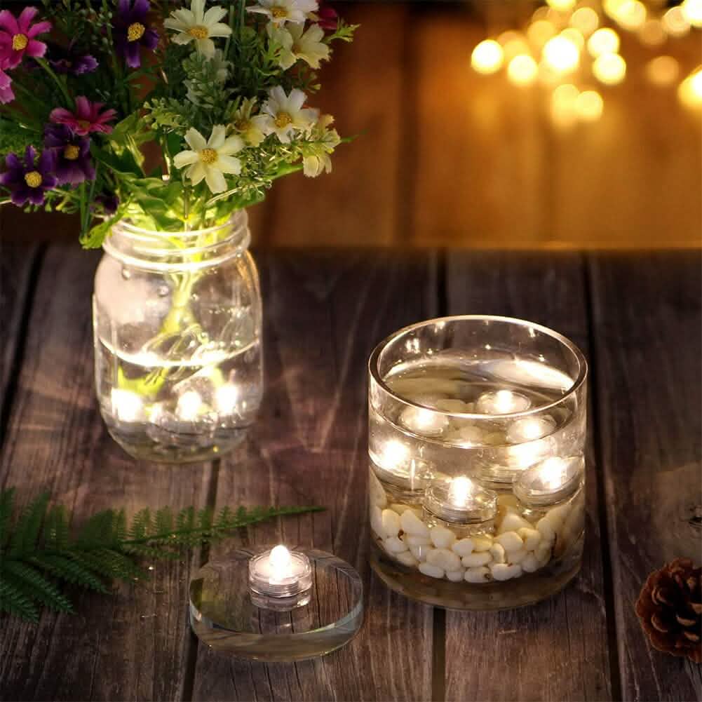 3-Pieces: Submersible LED Tea Lights Waterproof Candle Lights DailySale