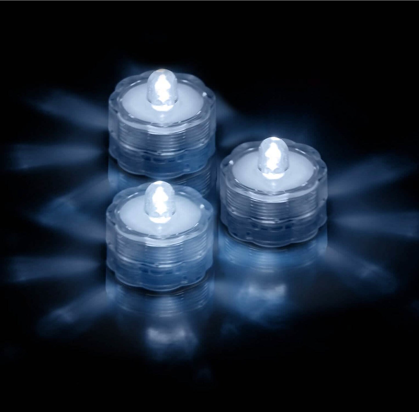 3-Pieces: Submersible LED Tea Lights Waterproof Candle Lights DailySale