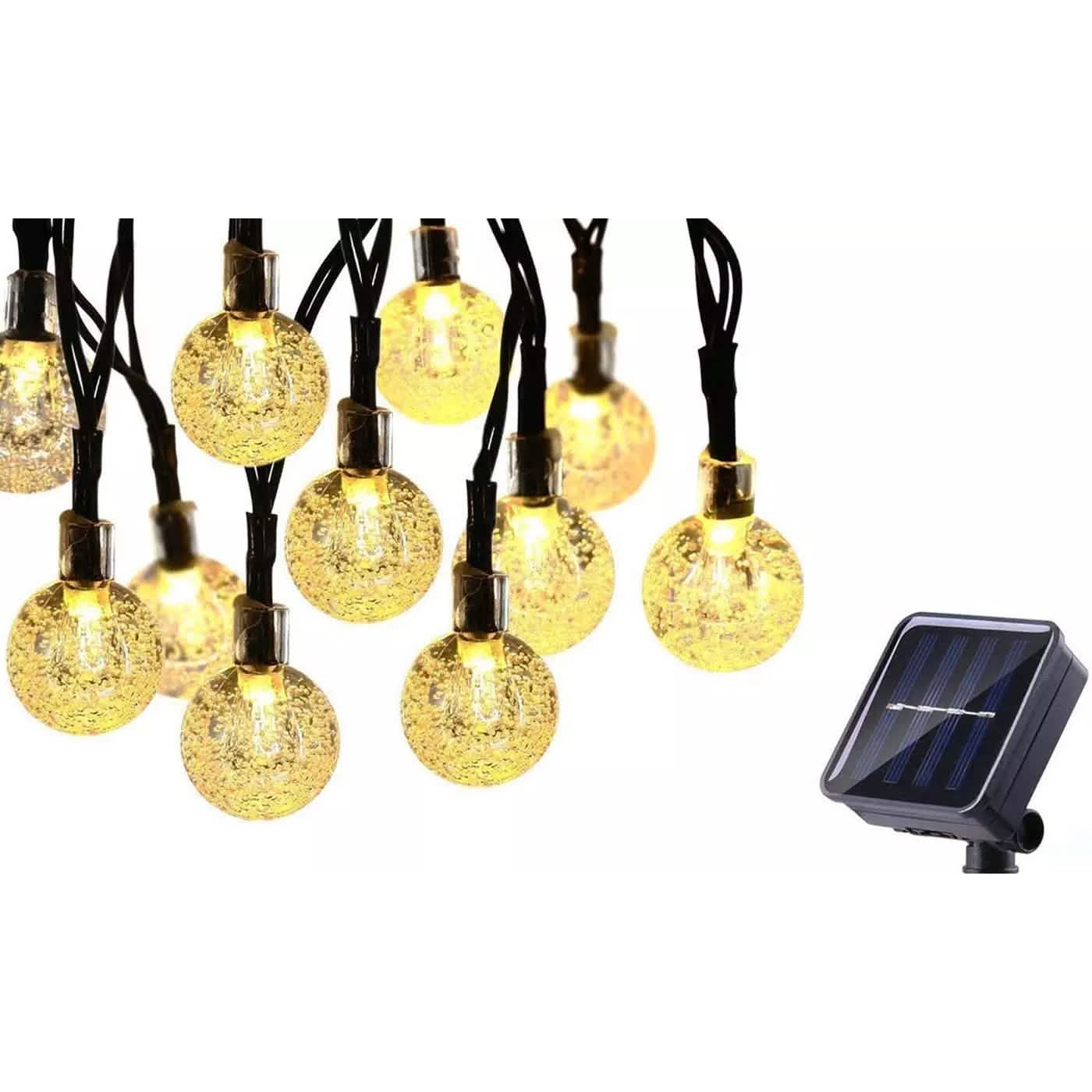 30 LED Solar String Ball Lights Outdoor Waterproof Garden Decor DailySale