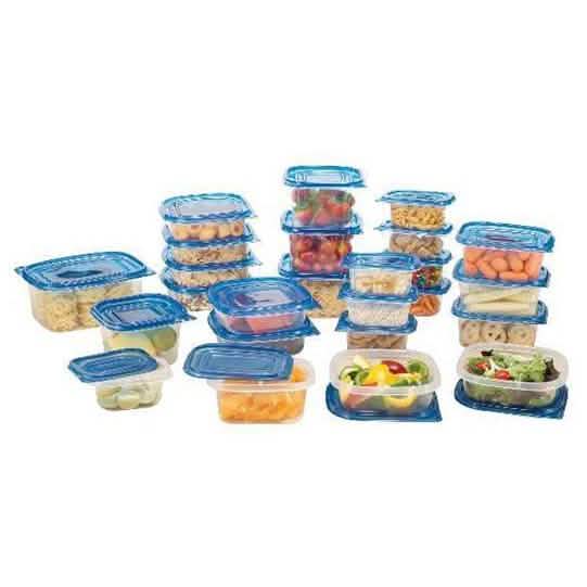 30-Piece Set: Food Storage Set with Blue Lids DailySale