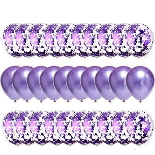 30-Pieces: Colorful Paper Latex Balloon Party Supplies DailySale