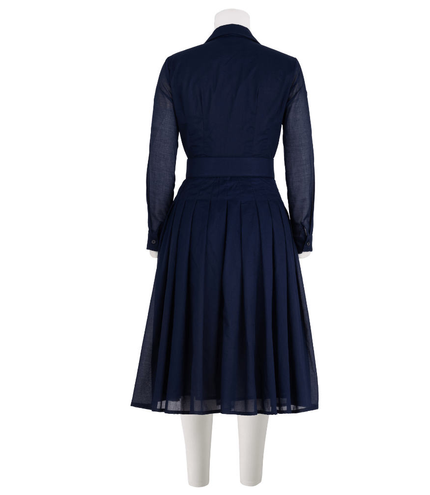 Audrey Dress #4 Indigo Midi Dress Madison Maison