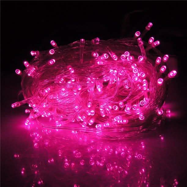 300LED Pink Fairy Curtain String Lights with Controller DailySale