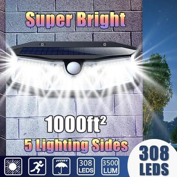 308 LED Solar Outdoor Lights DailySale