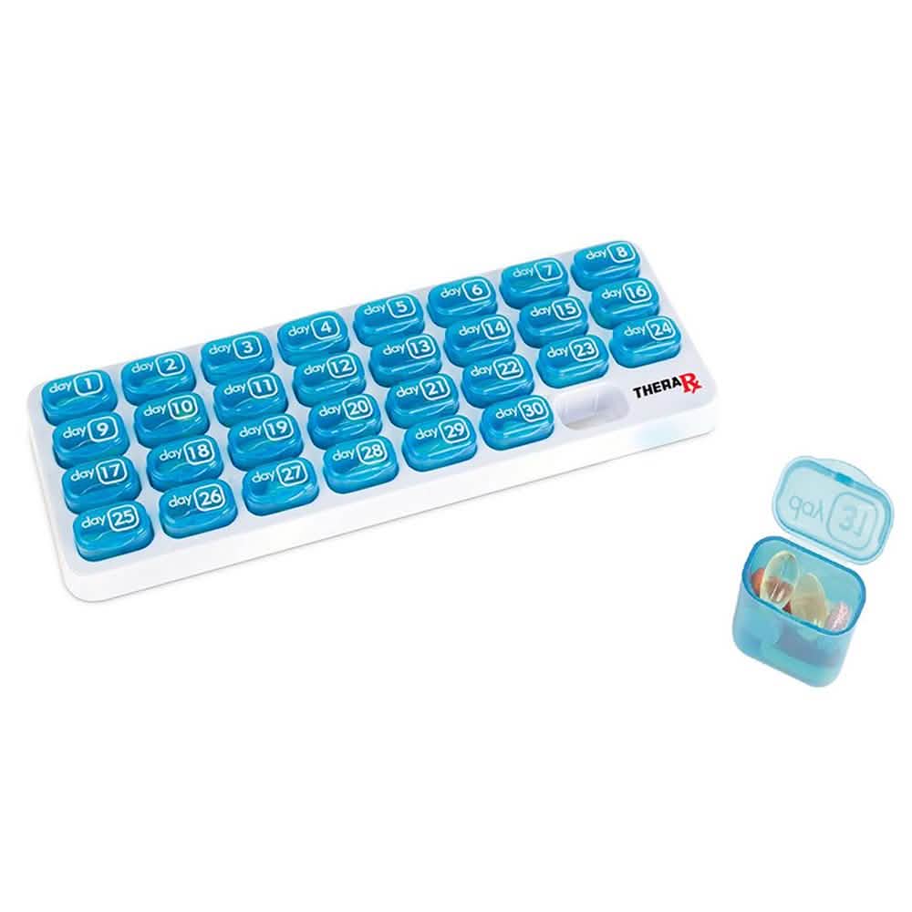 31 Day Monthly Pill and Vitamin Organizer with Large Removable Pods DailySale