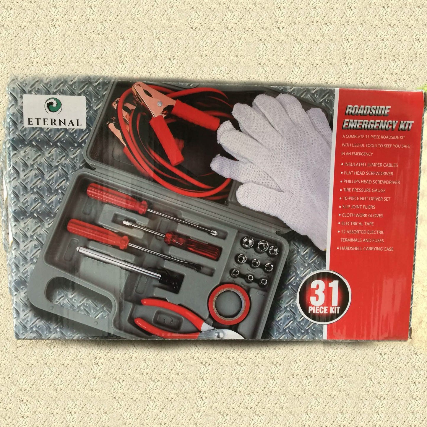31-Piece: Roadside Emergency Kit DailySale