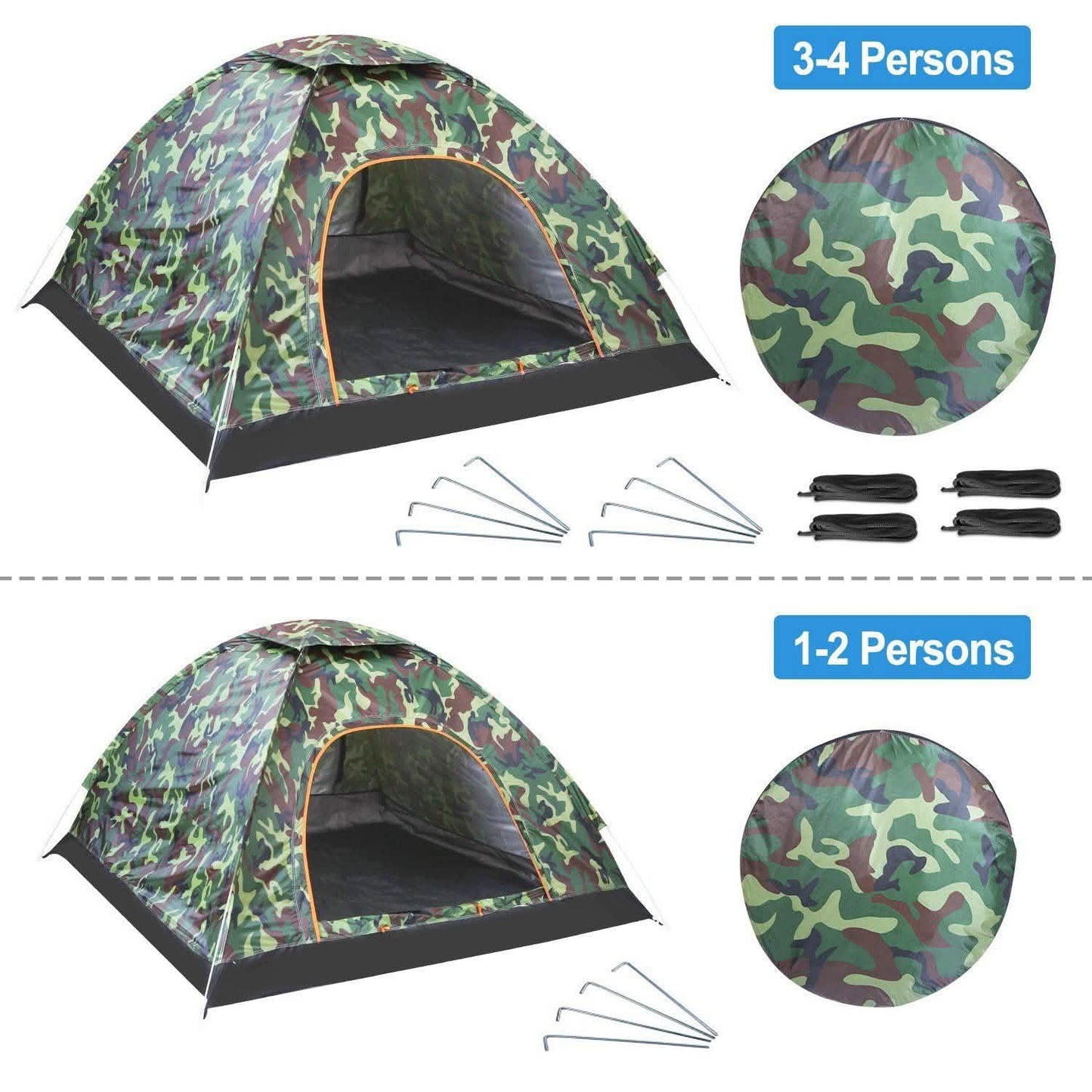 3/4 Person Instant Pop Up Dome Tent DailySale