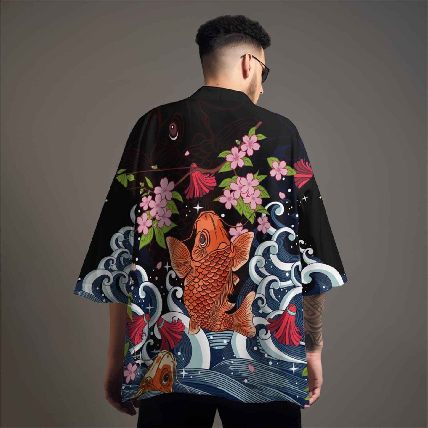 K04 Koi Paradise Kimono