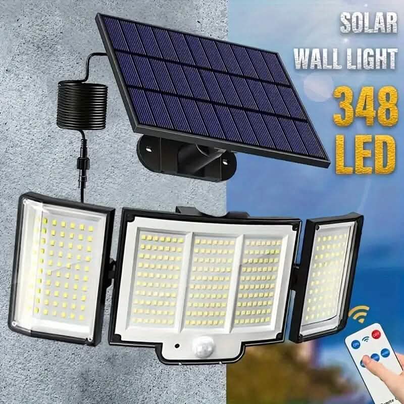 348 LED Motion Sensor Solar Lights Outdoor with Remote Control DailySale