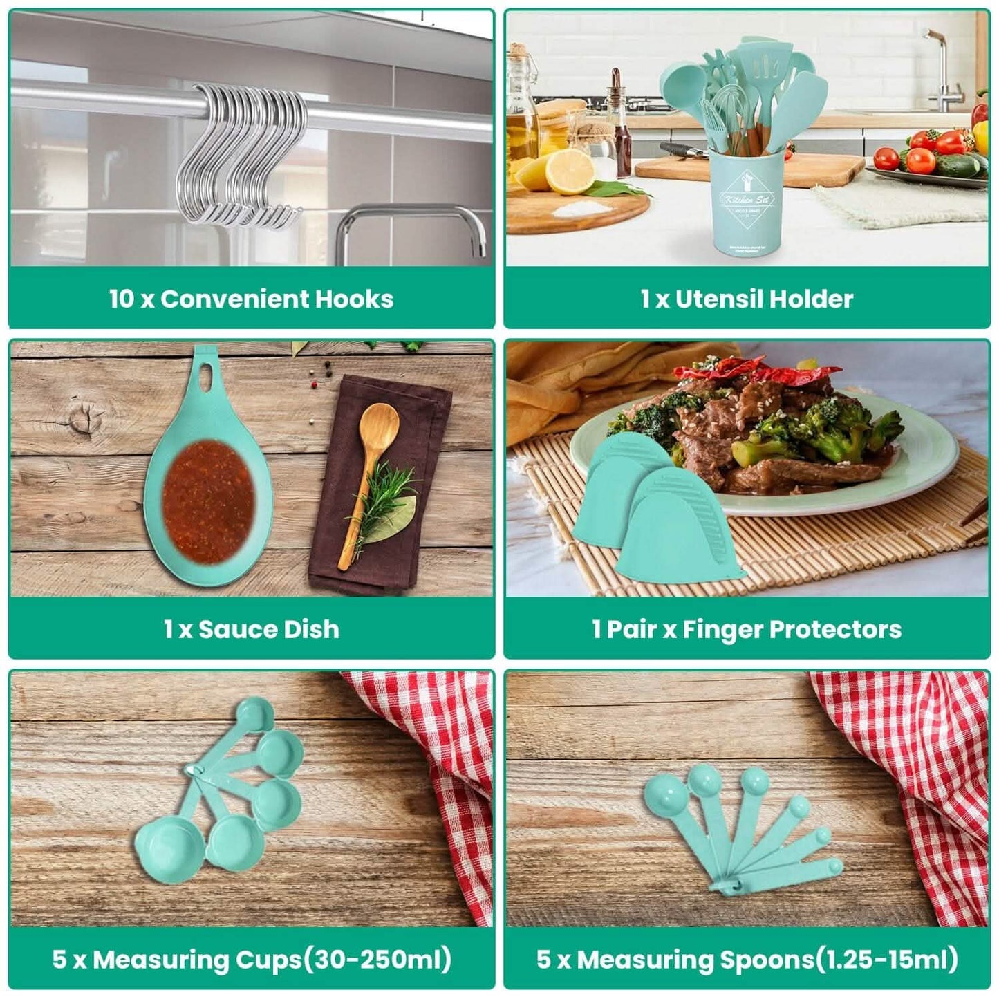 35-Pieces: Kitchen Cooking Utensils Set DailySale