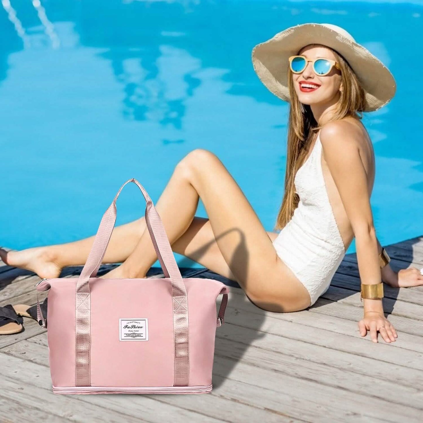35L/9.2Gal Shoulder Travel Duffle Bag with Luggage Sleeve DailySale