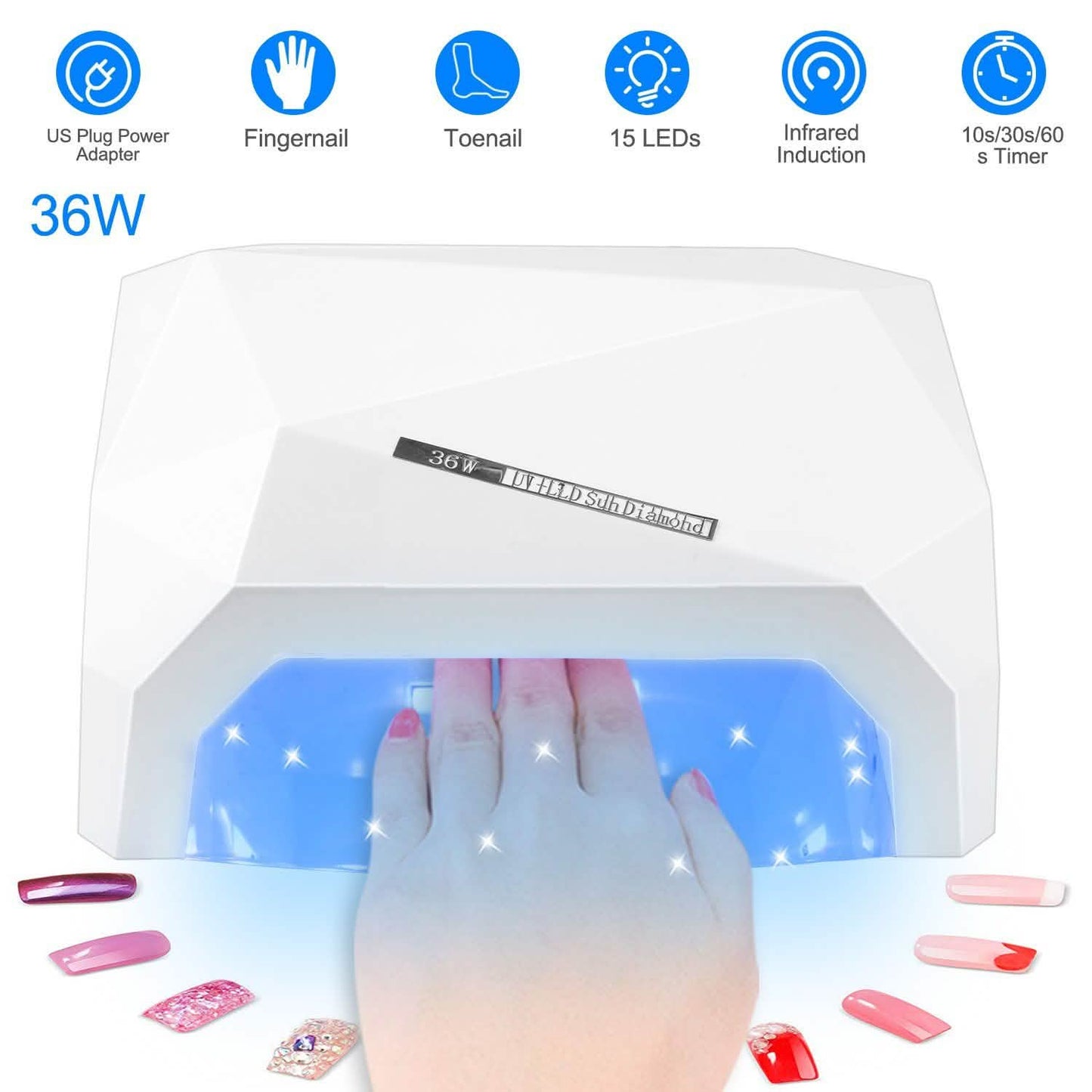36W UV LED Lamp Nail Polish Dryer DailySale