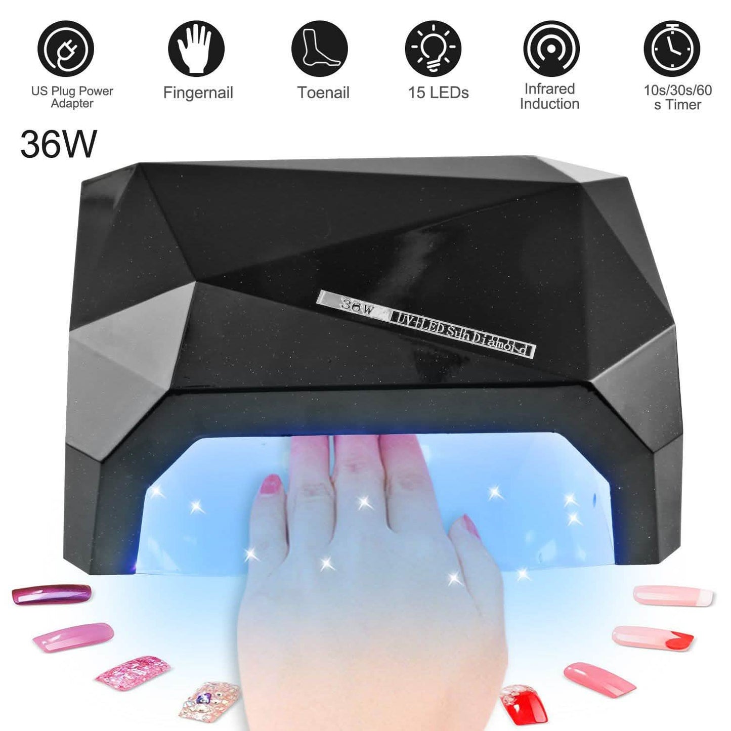 36W UV LED Lamp Nail Polish Dryer DailySale