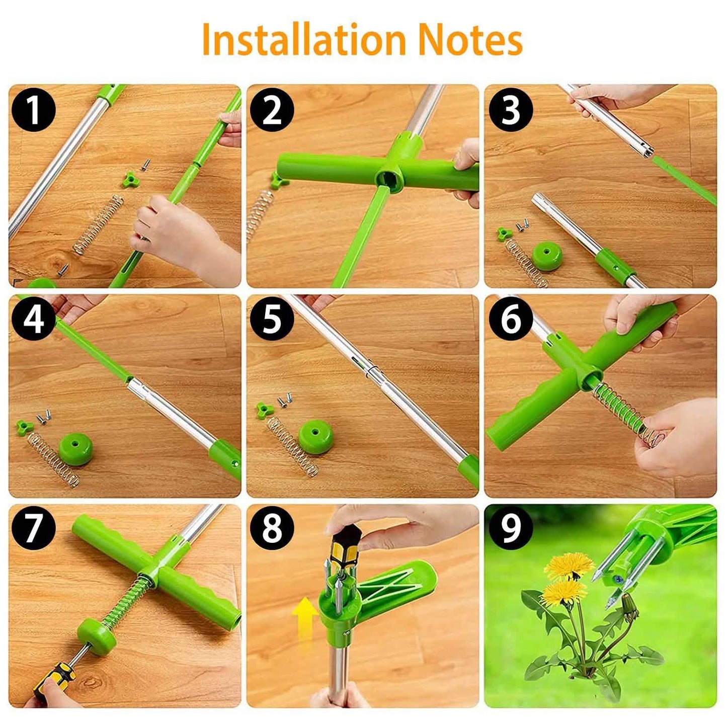 38.98" Weed Puller Twister Stand Up Root Removal DailySale