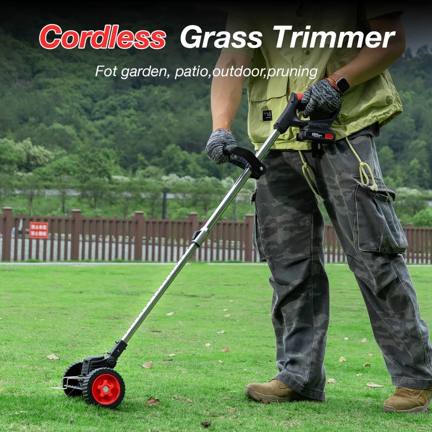 Portable Wireless Electric Lawn Mower & Garden Weeder DailySale