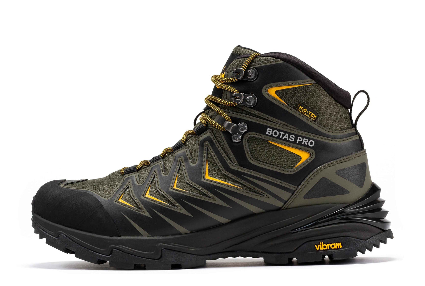 Botas Pro Metallic Green 6 Inch Waterproof Hiking Boots with VIBRAM® Traction Lug Outsole BP22111