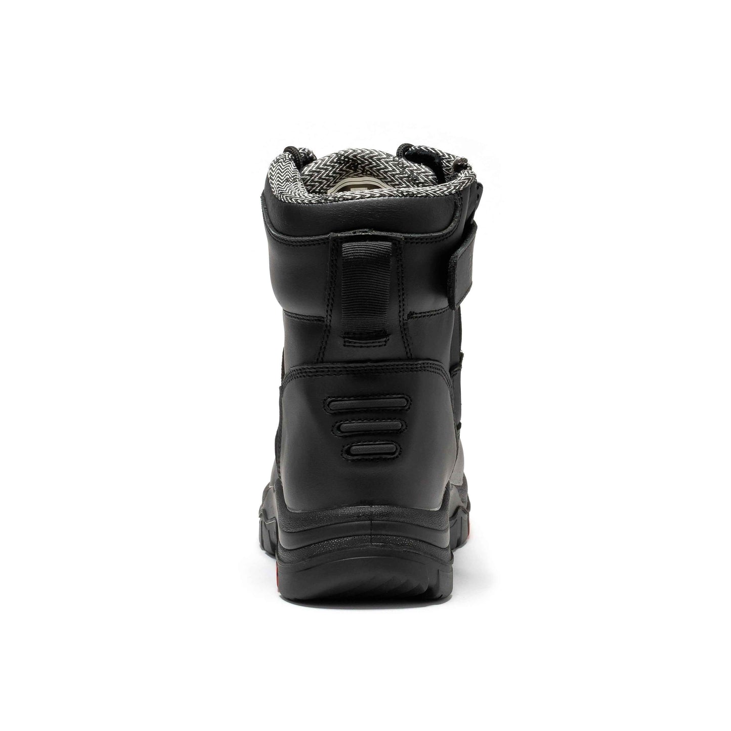 ROCKROOSTER Roslyn Black 7 inch Zip-sided Composite Toe Leather Work Boots CP245Z