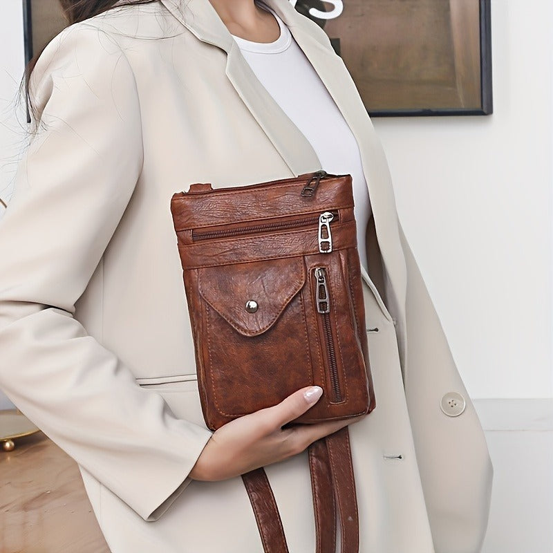 Women’s Vintage Leather Crossbody Bag DailySale