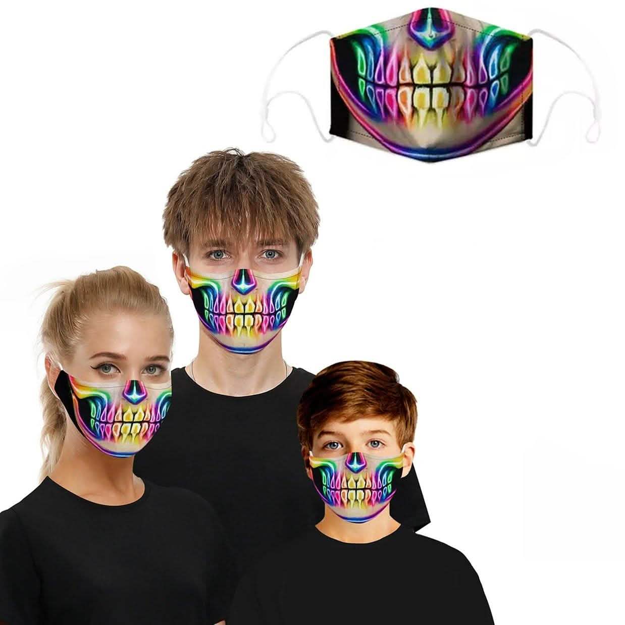 3D Halloween Special Scary Faces Reusable Face Masks DailySale