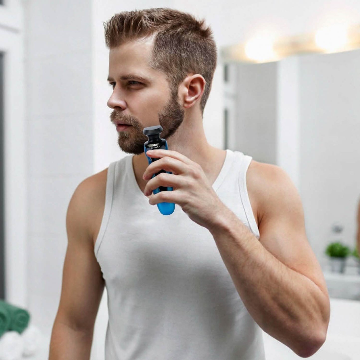 4-in-1 IPX7 Waterproof Beard Trimmer Cordless Razor for Men DailySale