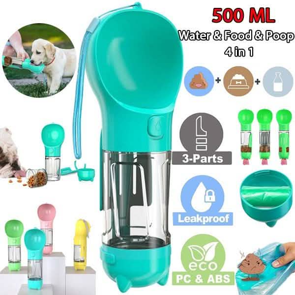 4-in-1 Portable Dog Water Bottle Dispenser DailySale