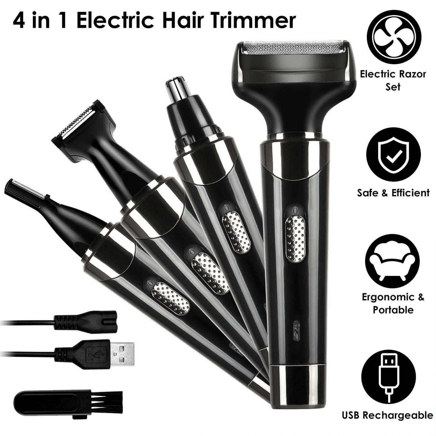 4-in-1 Rechargeable Hair Trimmer DailySale