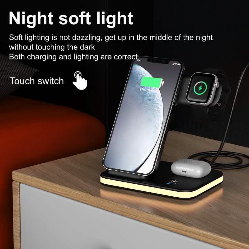 4-in-1 Wireless Charging Stand with Night Light DailySale