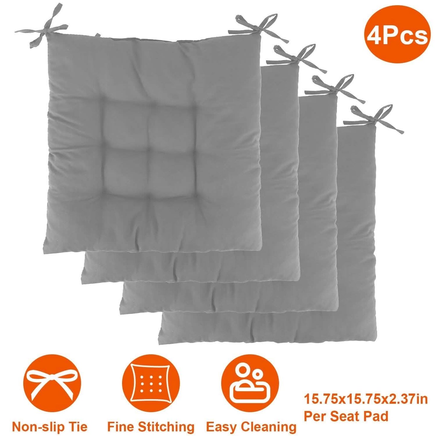 4-Pack: Chair Cushion Pads Pillow DailySale