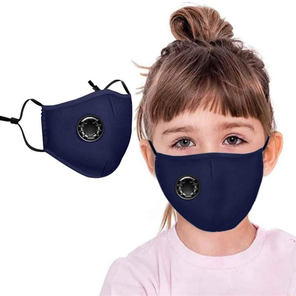 4-Pack: Children's Seamless Reusable Washable Face Mask Bandanas with Breathing Valve DailySale