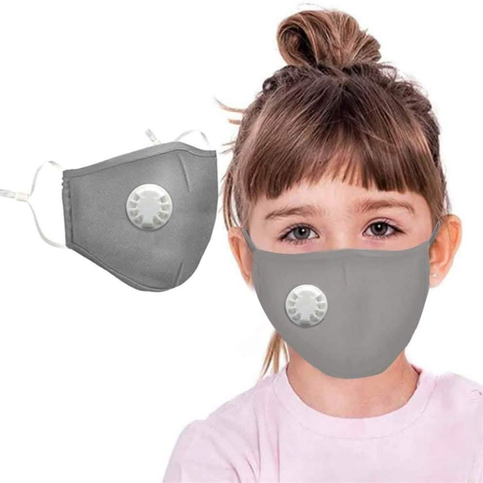 4-Pack: Children's Seamless Reusable Washable Face Mask Bandanas with Breathing Valve DailySale