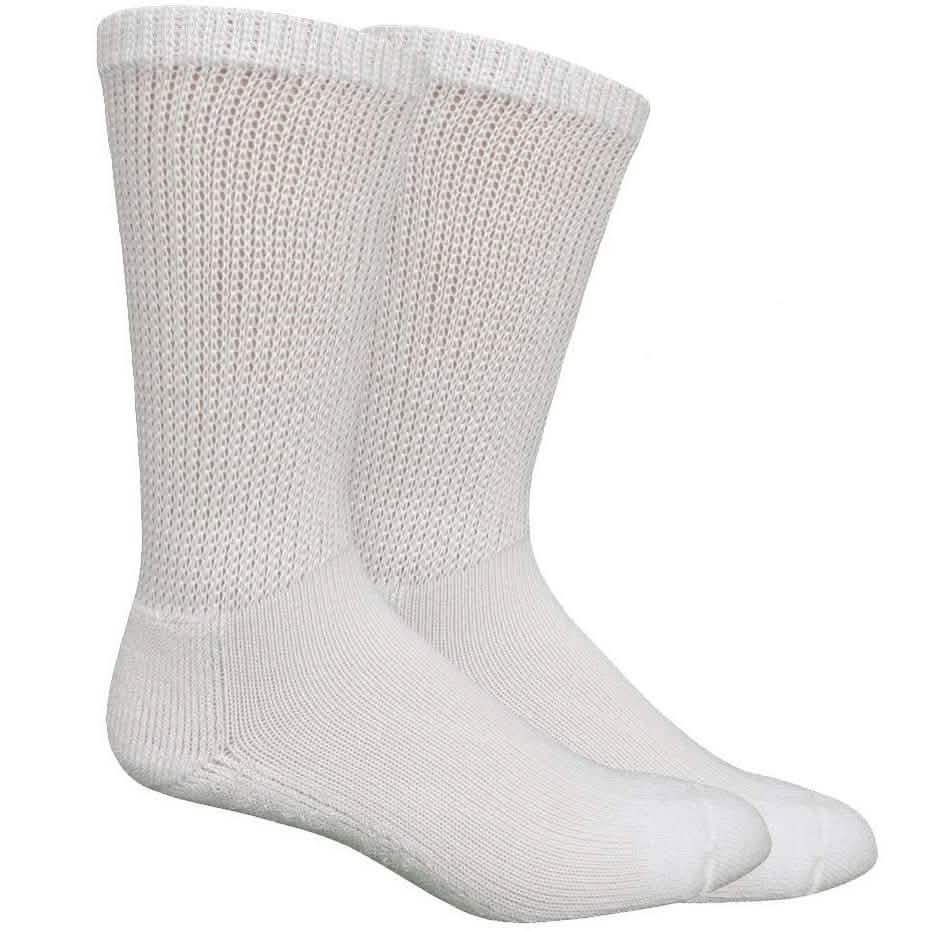 4-Pack: Comfortable Non-Binding Diabetic Crew Socks DailySale