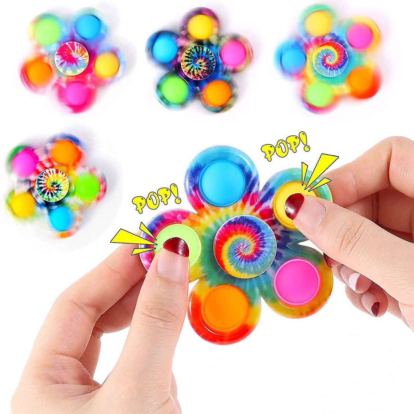 4-Pack: Effacera Pop Fidget Spinner Toys DailySale