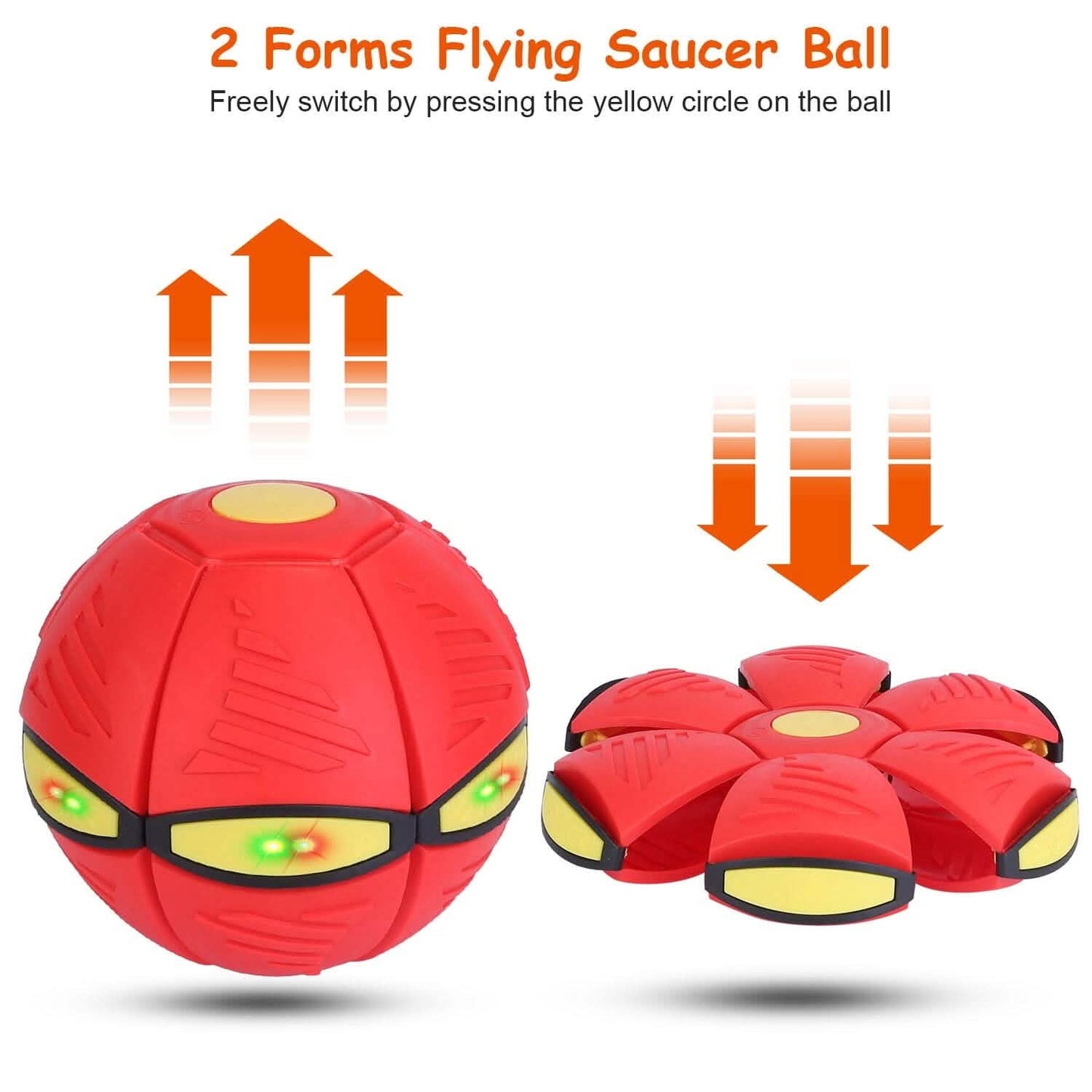 4-Pack: Flying Saucer Ball with LED Lights DailySale