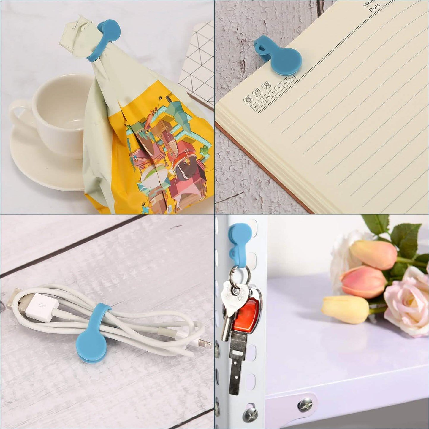 4-Pack: Magnetic Cable Clips Magnet DailySale