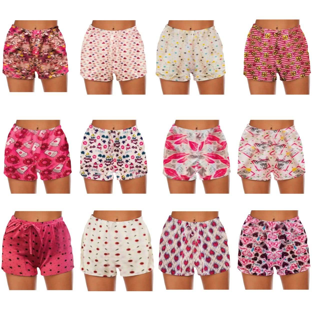 4-Pack: Mystery Deal Women's Comfy Lounge Bottom Pajama Shorts with Drawstring DailySale