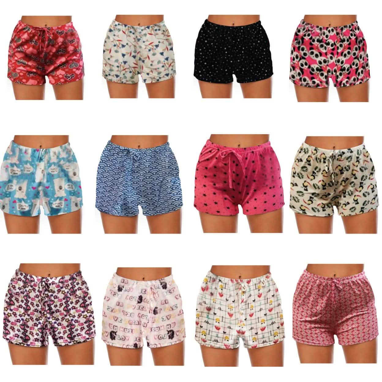 4-Pack: Mystery Deal Women's Comfy Lounge Bottom Pajama Shorts with Drawstring DailySale