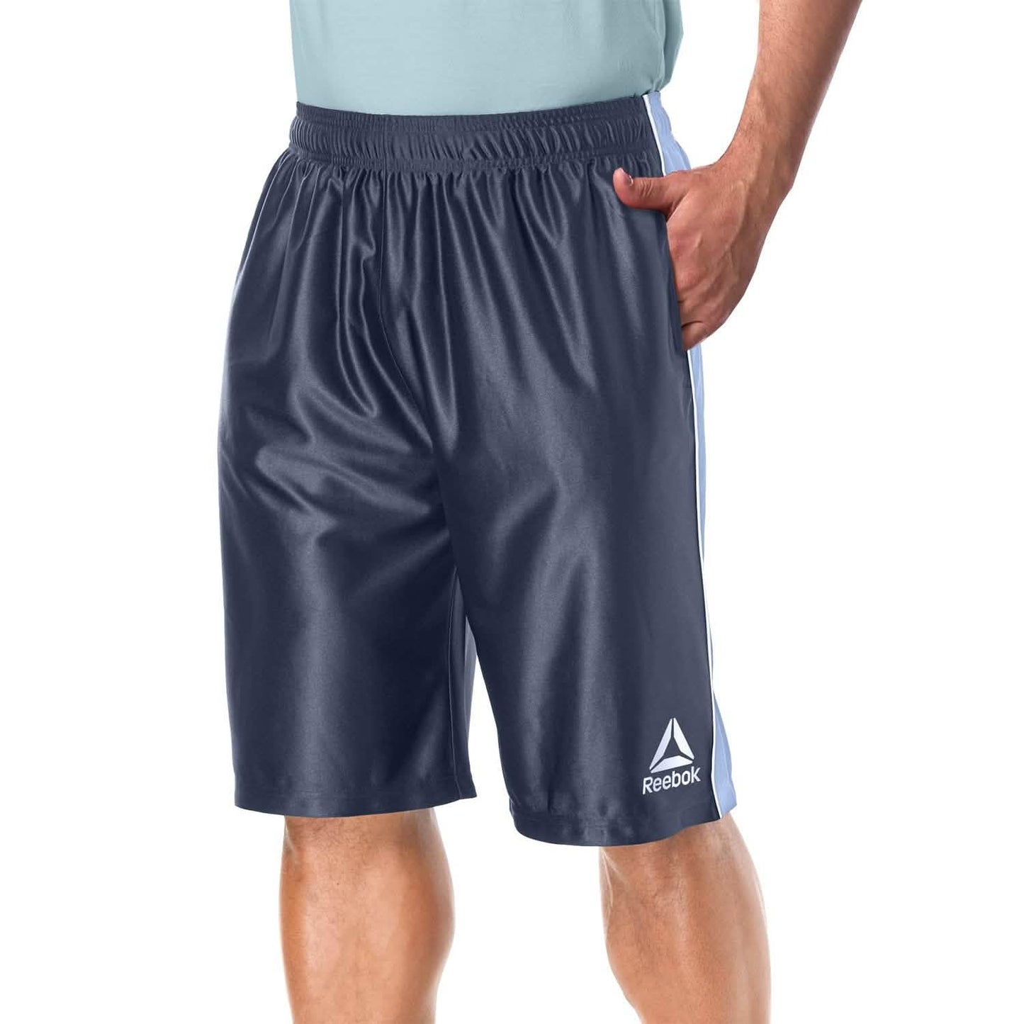 4-Pack: Reebok Men's Two Toned Athletic Performance Dazzle Shorts With Pockets DailySale