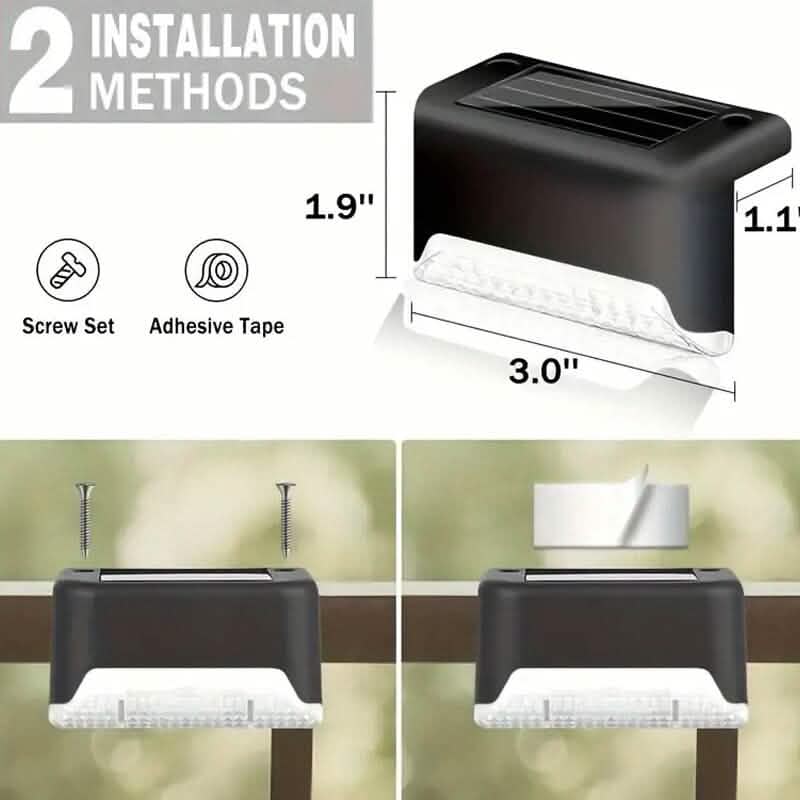 4-Pack: Solar Outdoor Garden Deck Lights DailySale